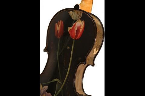 painted violin strad copy